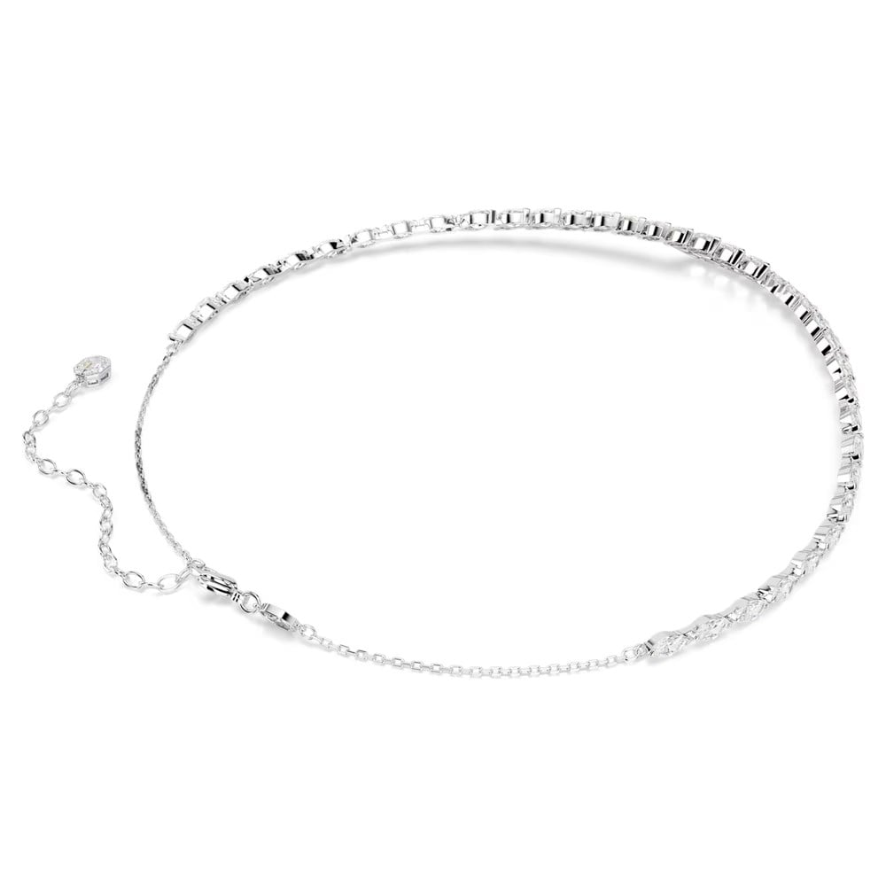 SwarovskiMesmera Kolye Markiz kesim, Beyaz, Rodyum kaplama