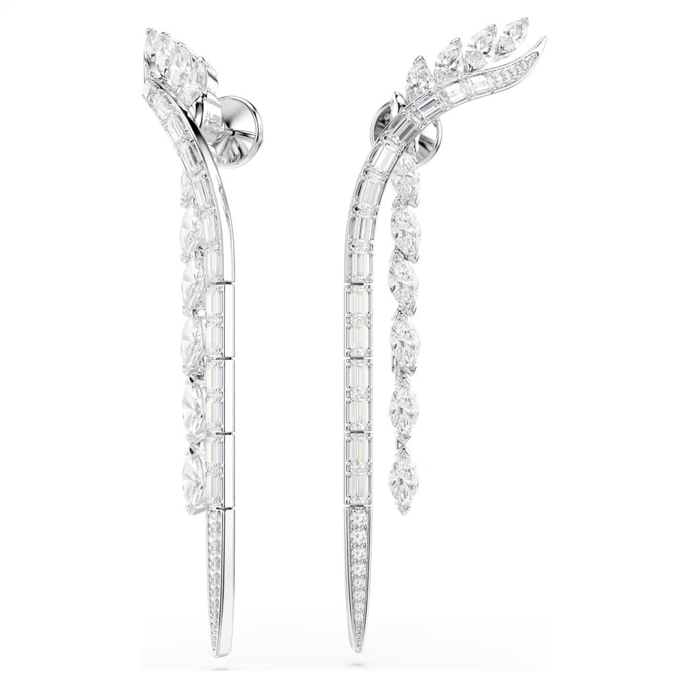 SwarovskiMesmera Küpeler Karışık kesimler, Beyaz, Rodyum kaplama