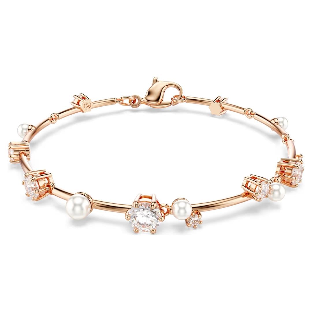 SwarovskiSwarovski Constella, İnci Bileklik, Beyaz, Rodyum Kaplama