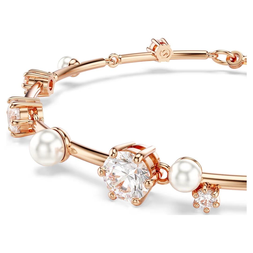 SwarovskiSwarovski Constella, İnci Bileklik, Beyaz, Rodyum Kaplama