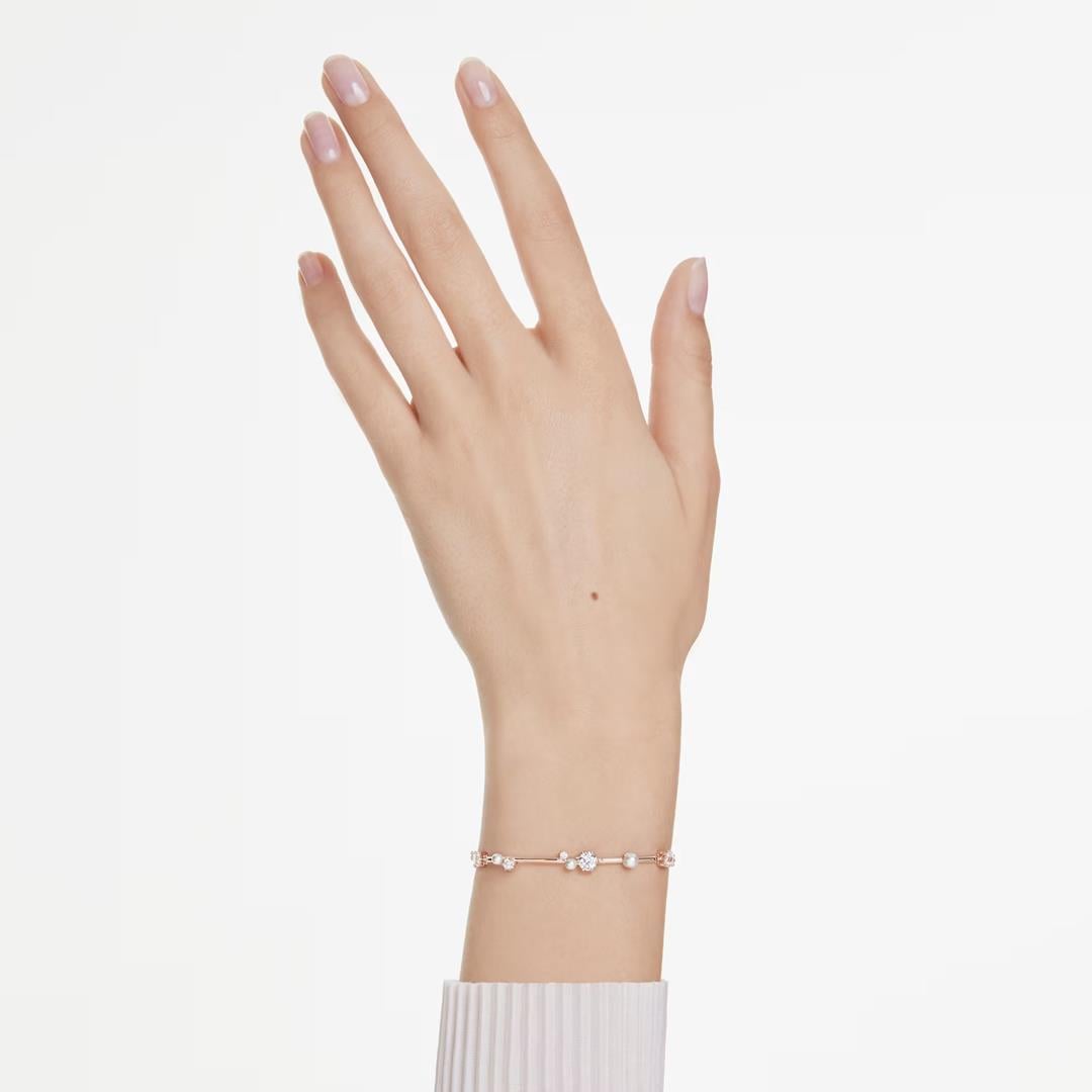 SwarovskiSwarovski Constella, İnci Bileklik, Beyaz, Rodyum Kaplama