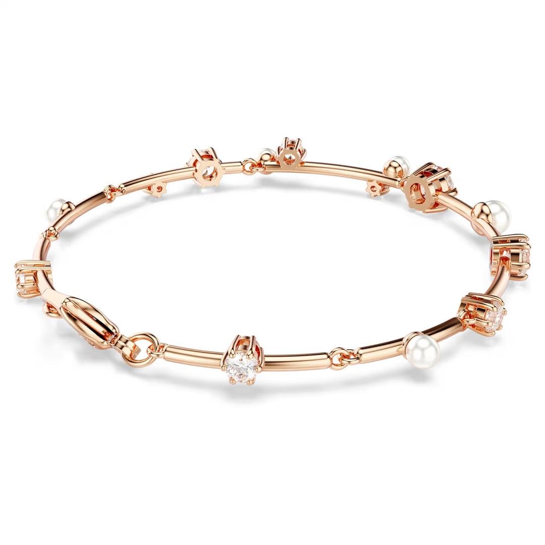 SwarovskiSwarovski Constella, İnci Bileklik, Beyaz, Rodyum Kaplama