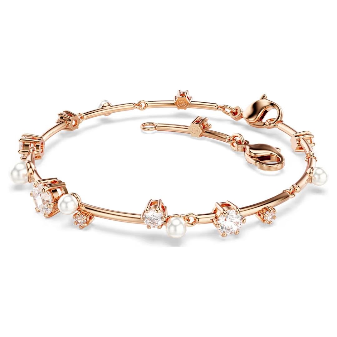 SwarovskiSwarovski Constella, İnci Bileklik, Beyaz, Rodyum Kaplama