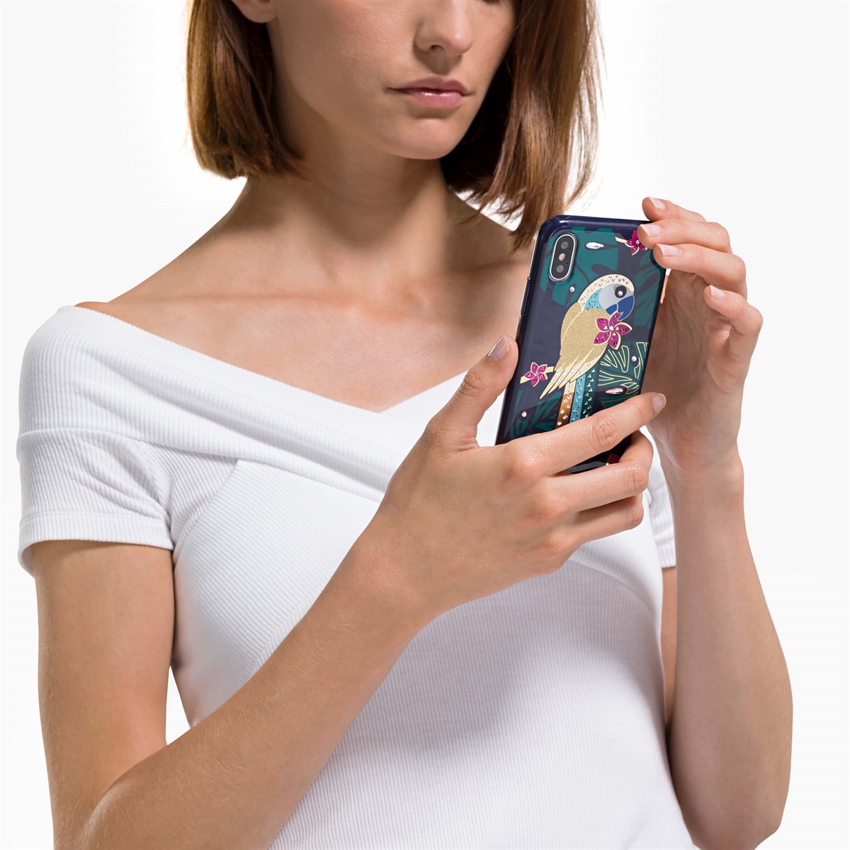 Tropical Koruyuculu İphone® Xs Max Papağan Telefon Kilifi