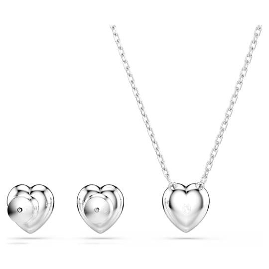 ÜnçerlerAriana Grande x Swarovski Set Karışık kesimler, Kalp, Beyaz, Rodyum kaplama