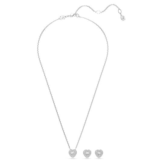 ÜnçerlerAriana Grande x Swarovski Set Karışık kesimler, Kalp, Beyaz, Rodyum kaplama
