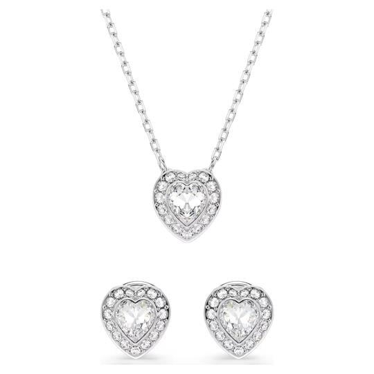 ÜnçerlerAriana Grande x Swarovski Set Karışık kesimler, Kalp, Beyaz, Rodyum kaplama