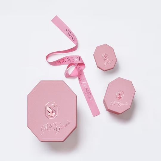 ÜnçerlerAriana Grande x Swarovski Tennis kolye Karışık kesimler, Kalp, Beyaz, Rodyum kaplama