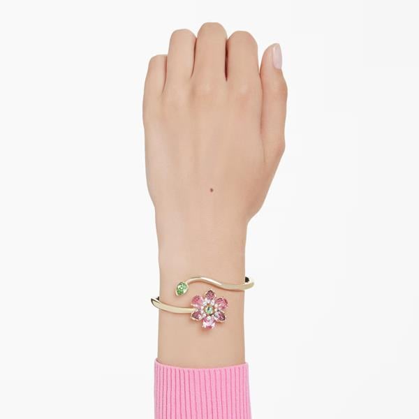 ÜnçerlerBilezik Karışık kesim, Çiçek, Çok renkli, Altın kaplama