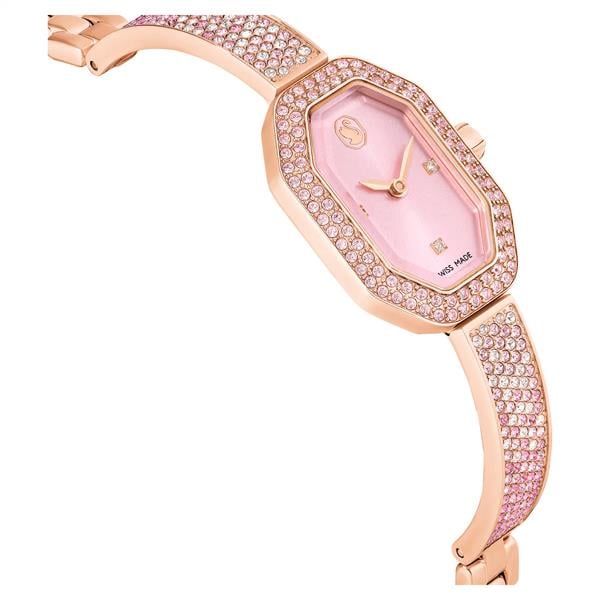 ÜnçerlerDextera Halka bileklik saat İsviçre Üretimi, Pembe, Pembe altın rengi kaplama