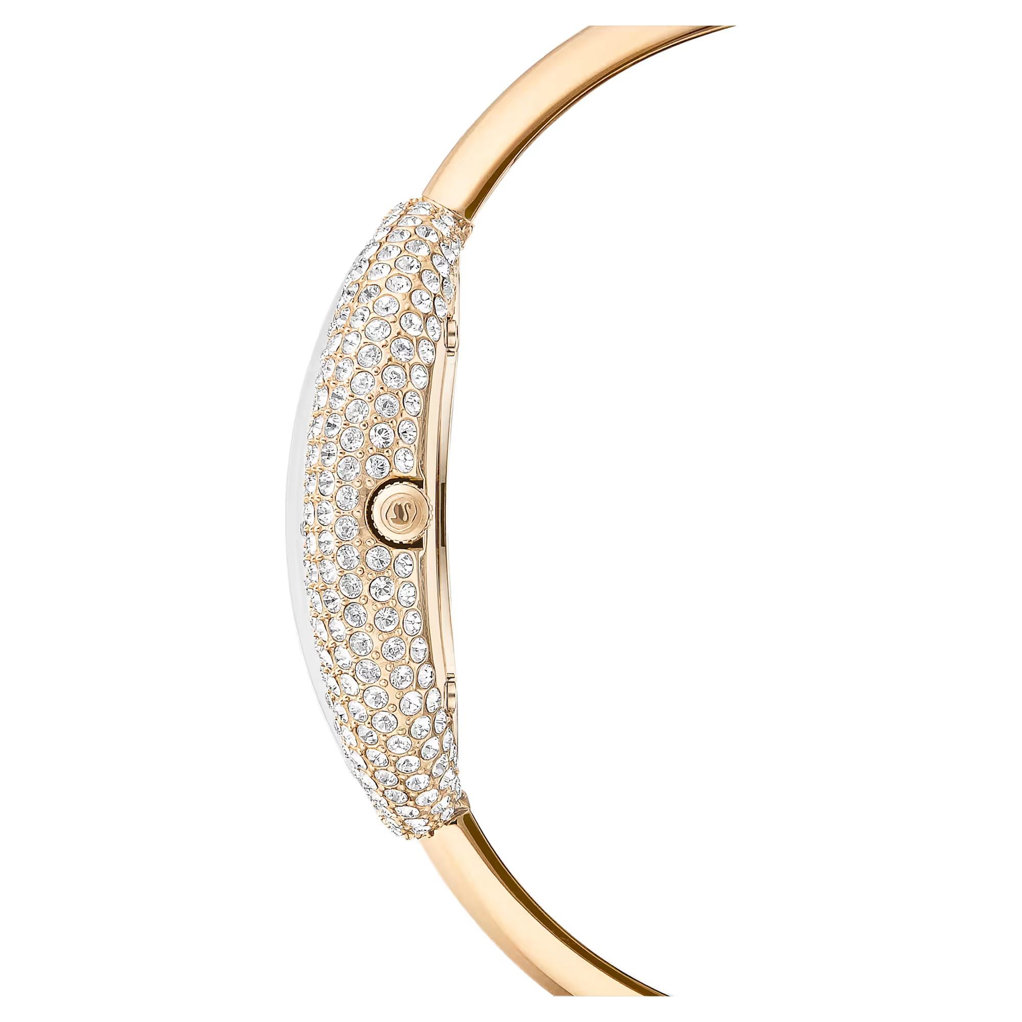 ÜnçerlerImber bangle Saat İsviçre Üretimi, Metal bileklik, Altın Rengi, Şampanya altın rengi yüzey