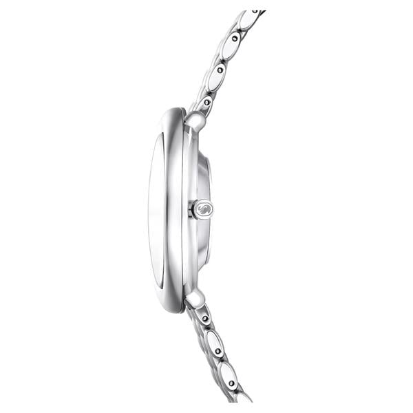 ÜnçerlerImber oval Saat İsviçre Üretimi, Metal bileklik, Gümüş Rengi, Paslanmaz çelik