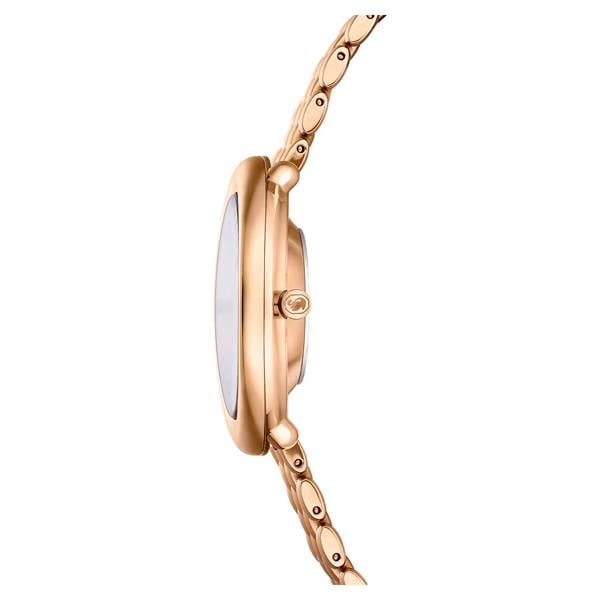 ÜnçerlerImber oval Saat İsviçre Üretimi, Metal bileklik, Altın Rengi, Pembe altın rengi yüzey