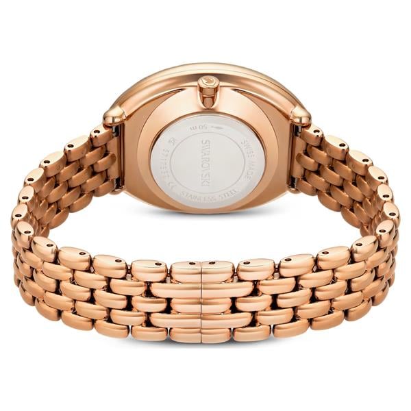 ÜnçerlerImber oval Saat İsviçre Üretimi, Metal bileklik, Altın Rengi, Pembe altın rengi yüzey