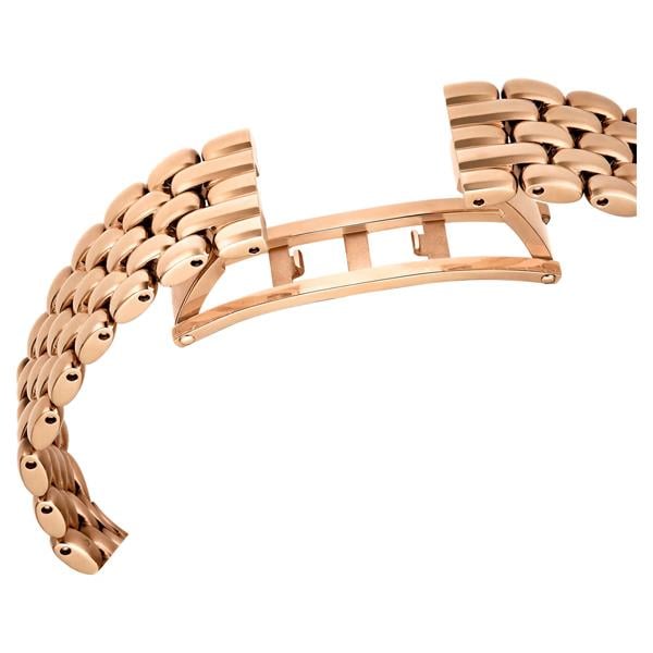 ÜnçerlerImber oval Saat İsviçre Üretimi, Metal bileklik, Altın Rengi, Pembe altın rengi yüzey