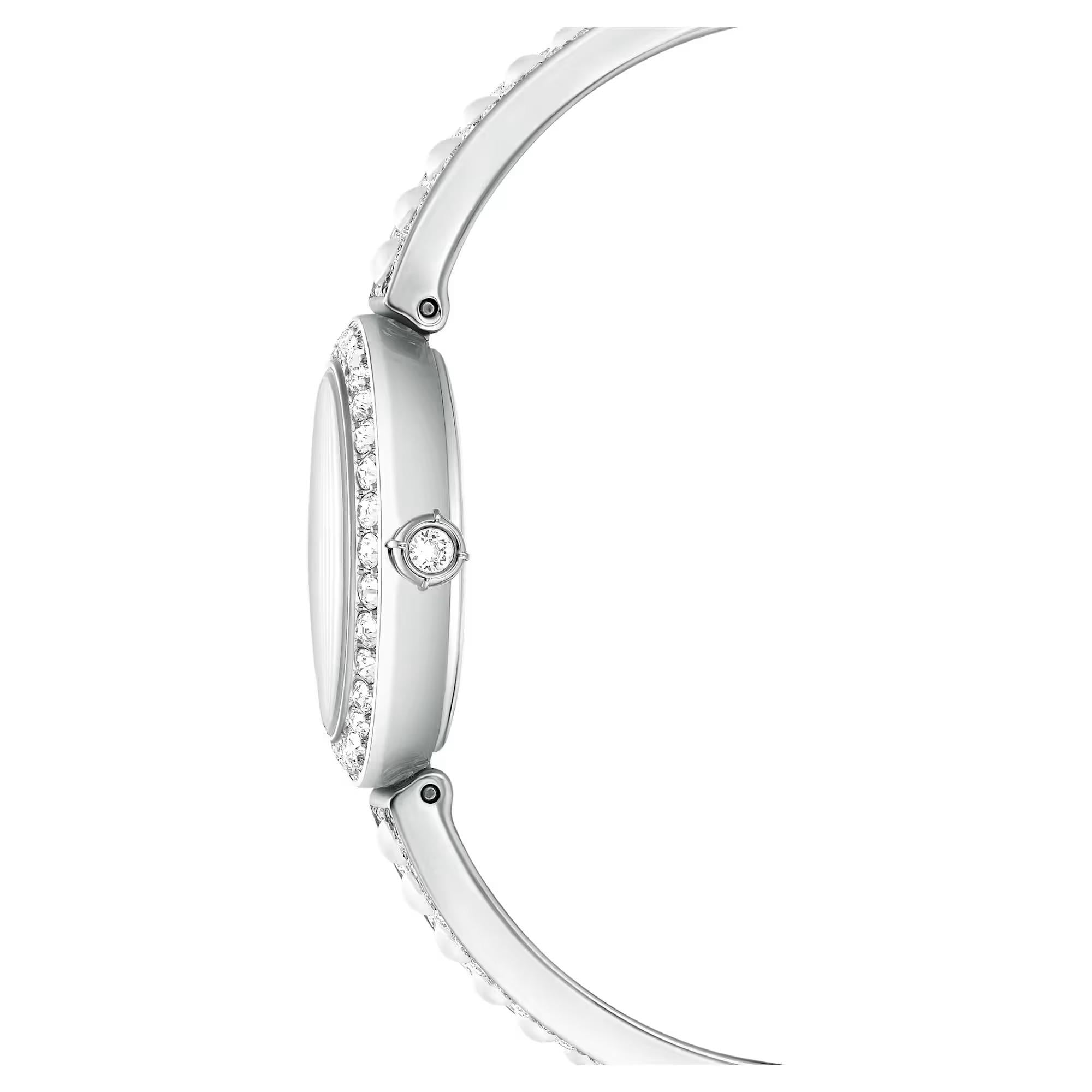 ÜnçerlerMatrix pearl bangle Saat İsviçre Üretimi, Kristal bileklik, Beyaz, Paslanmaz çelik