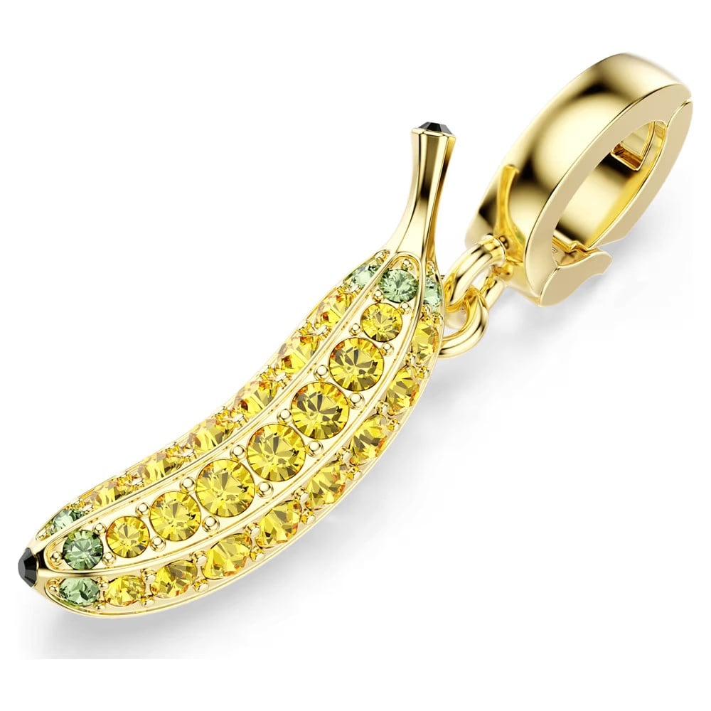 ÜnçerlerMinions Banana Charm Pavé, Sarı, 18k altın rengi yüzey