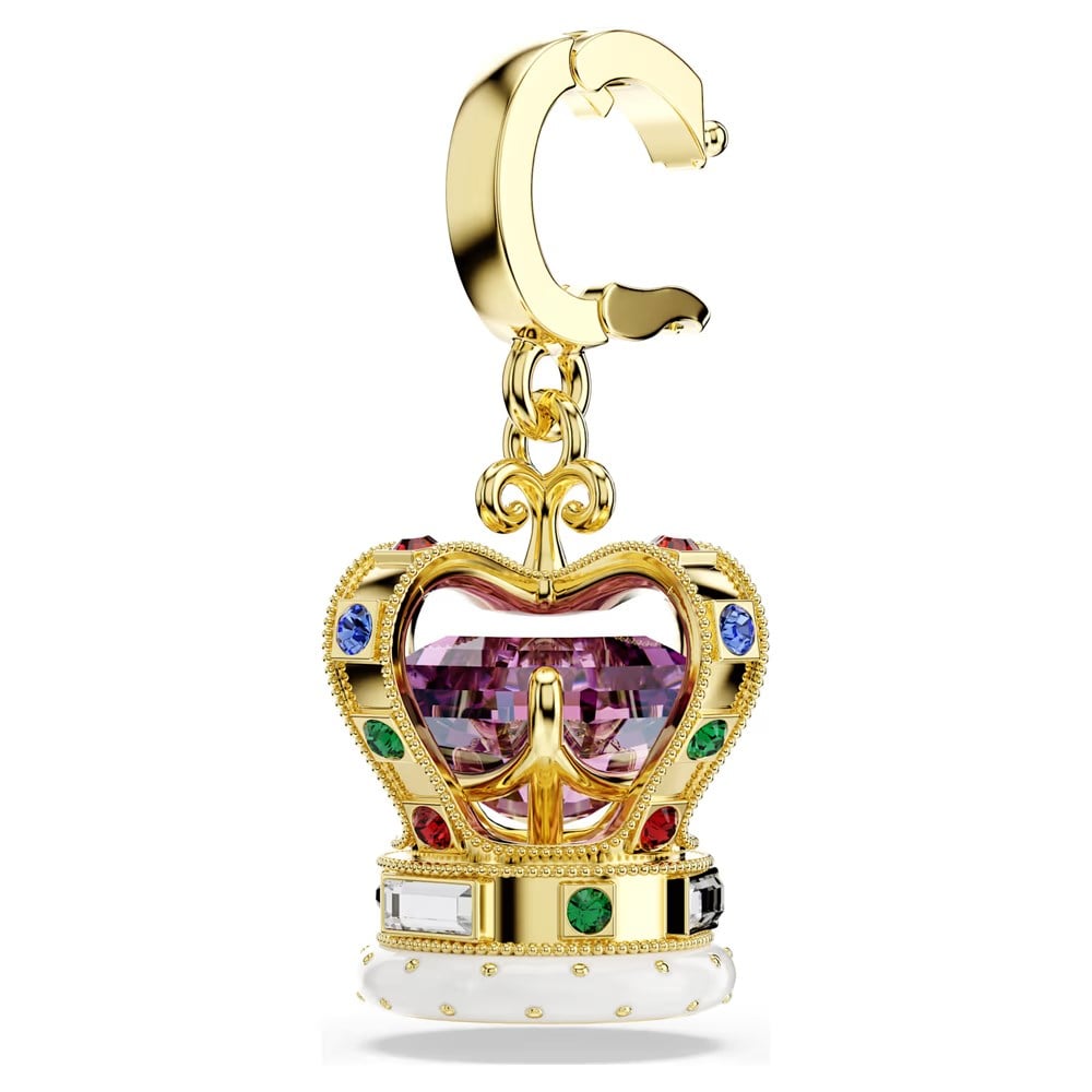ÜnçerlerMinions Crown Charm Karışık kesimler, Çok renkli, 18k altın rengi yüzey