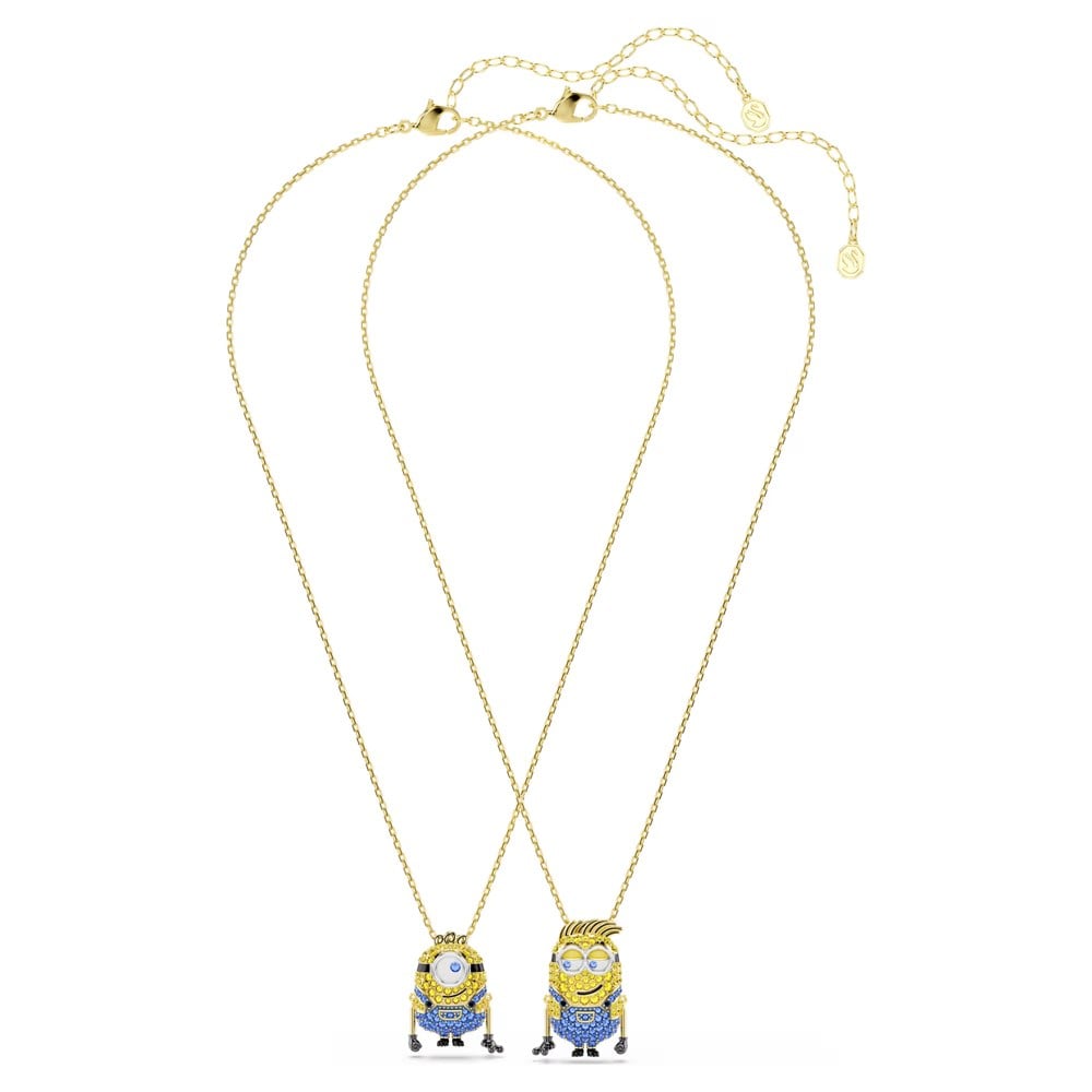 ÜnçerlerMinions James and Henry Set Pavé, Çok renkli, 18k altın rengi yüzey
