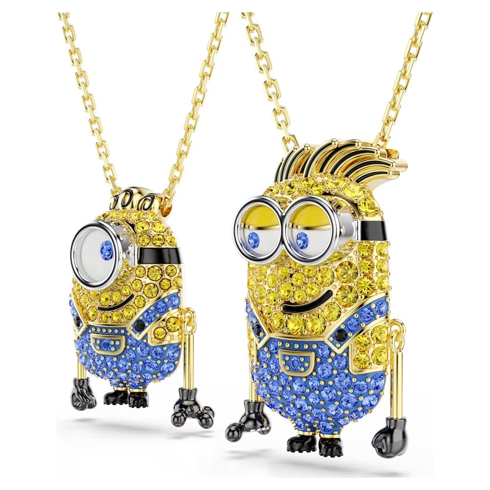 ÜnçerlerMinions James and Henry Set Pavé, Çok renkli, 18k altın rengi yüzey