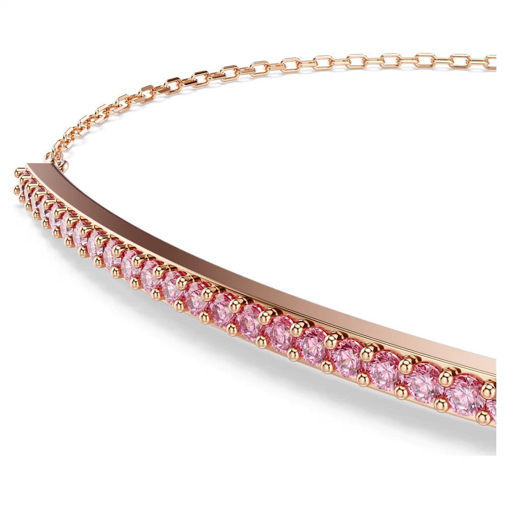 ÜnçerlerOnly Bileklik Yuvarlak kesim, Pembe, 18k pembe altın rengi yüzey