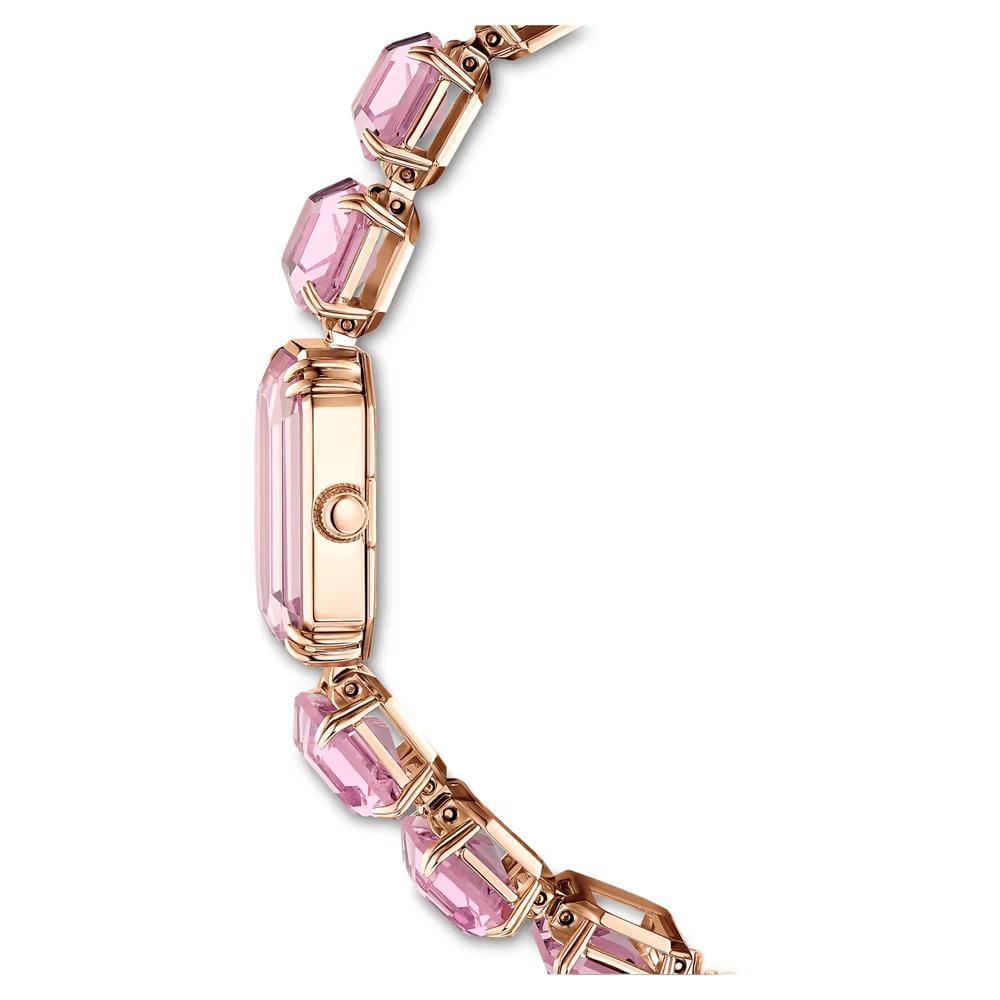 ÜnçerlerSaat Sekizgen kesim bileklik, Pembe, Pembe altın rengi yüzey