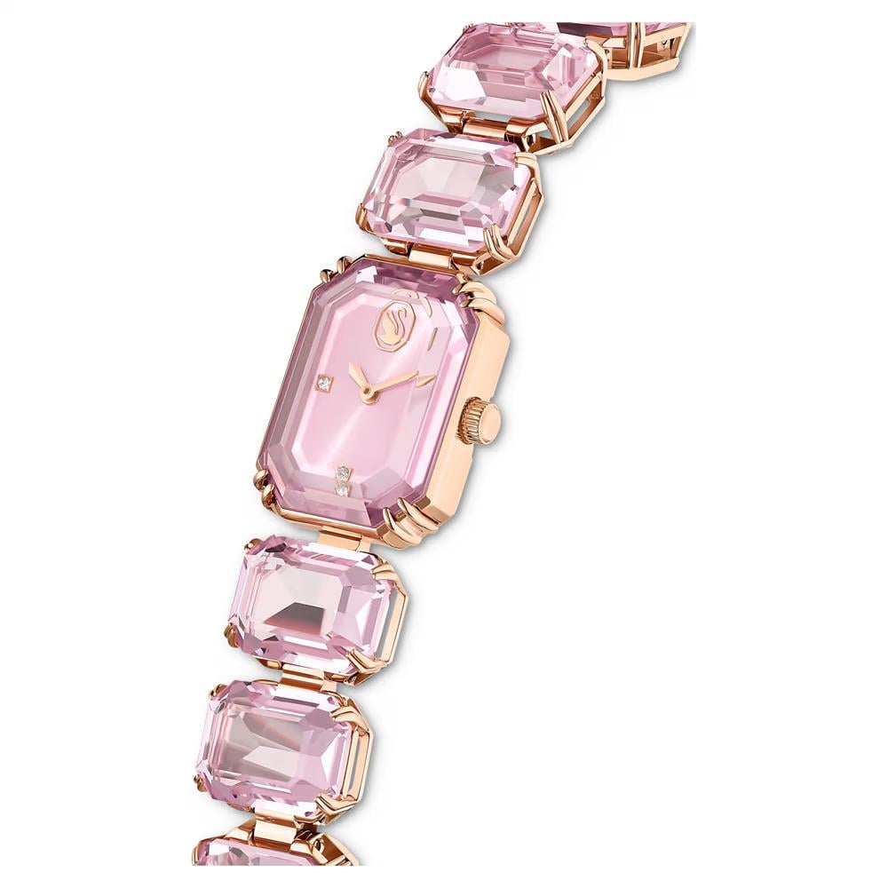 ÜnçerlerSaat Sekizgen kesim bileklik, Pembe, Pembe altın rengi yüzey