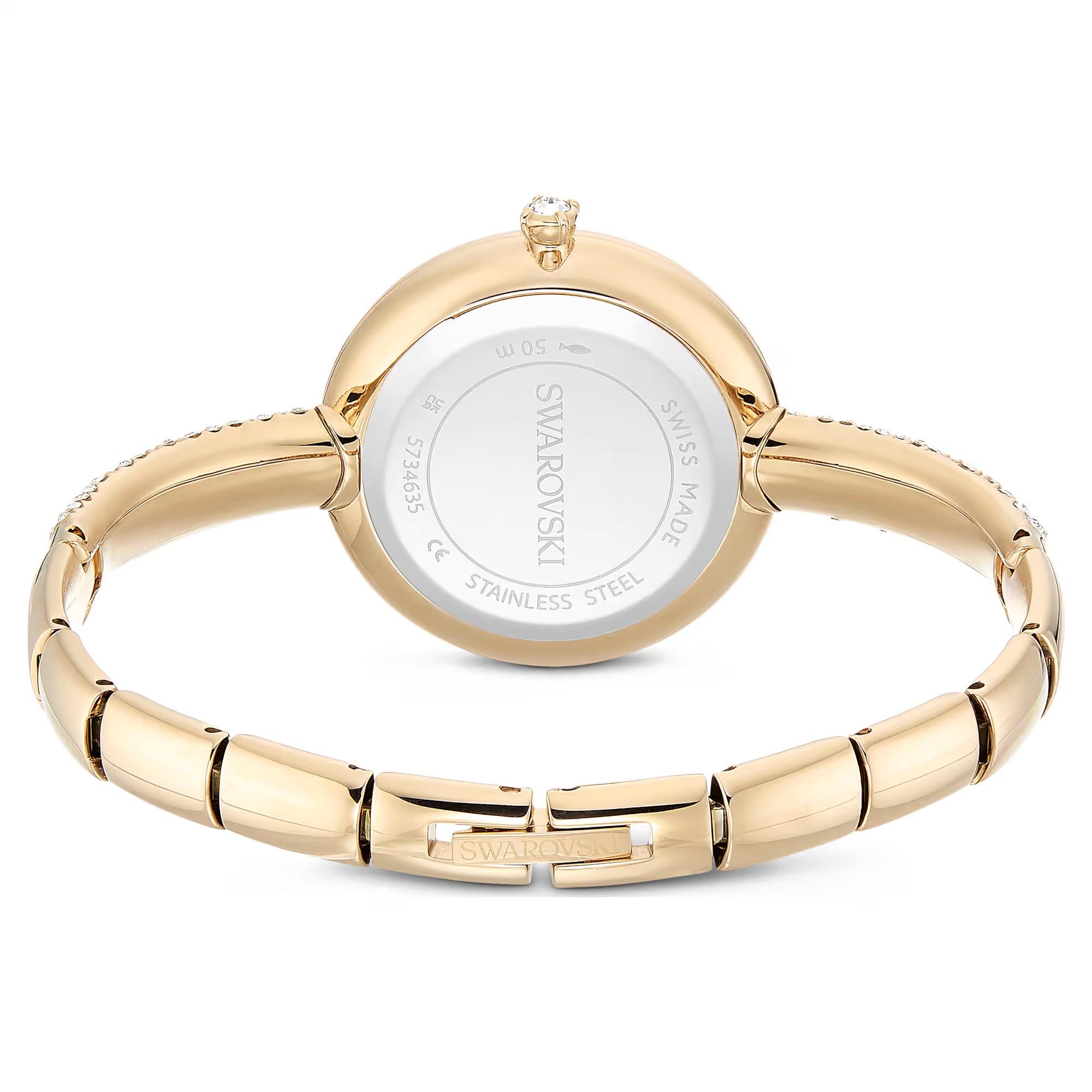 ÜnçerlerSublima bangle Saat İsviçre Üretimi, Metal bileklik, Altın Rengi, Şampanya altın rengi yüzey