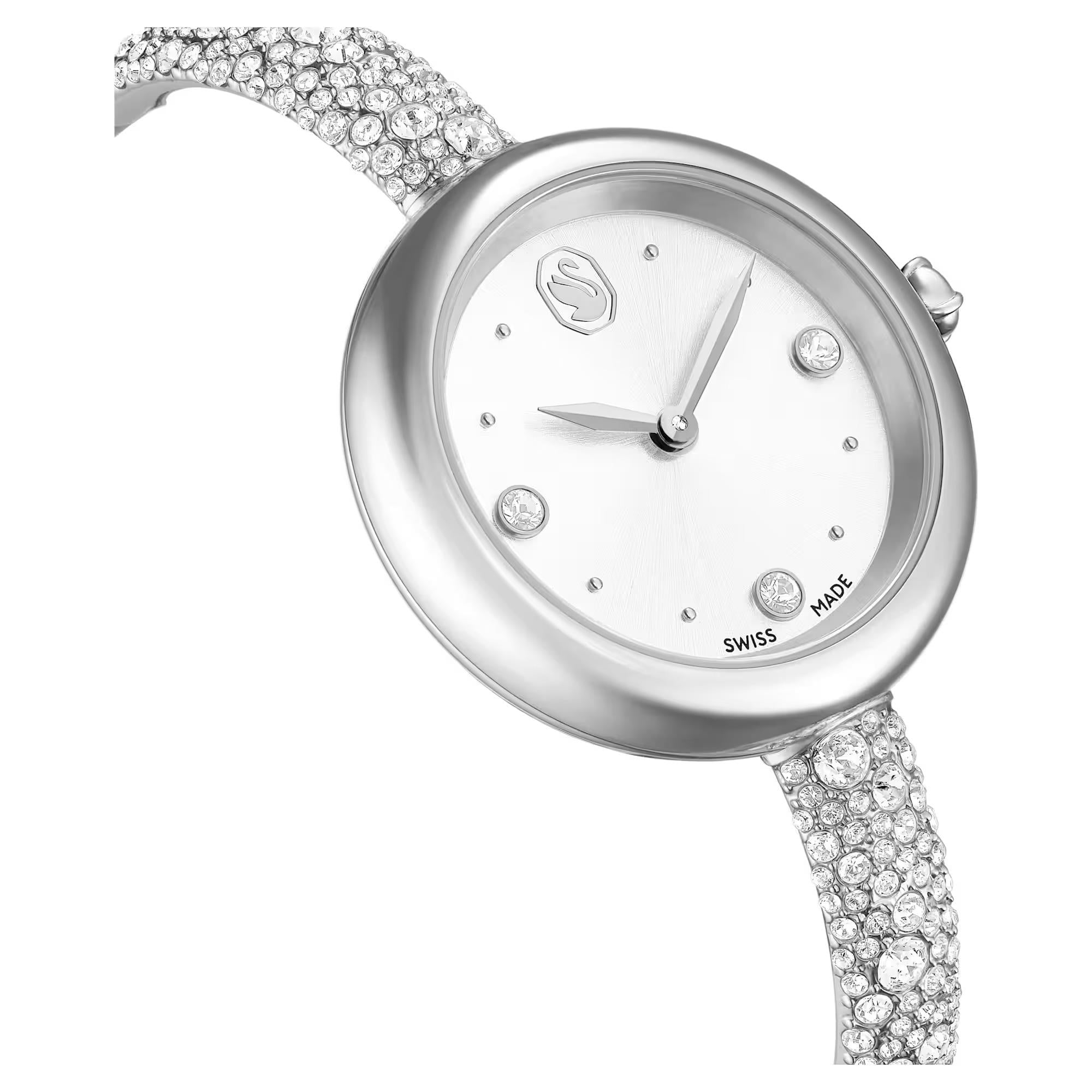 ÜnçerlerSublima bangle Saat İsviçre Üretimi, Metal bileklik, Gümüş Rengi, Paslanmaz çelik