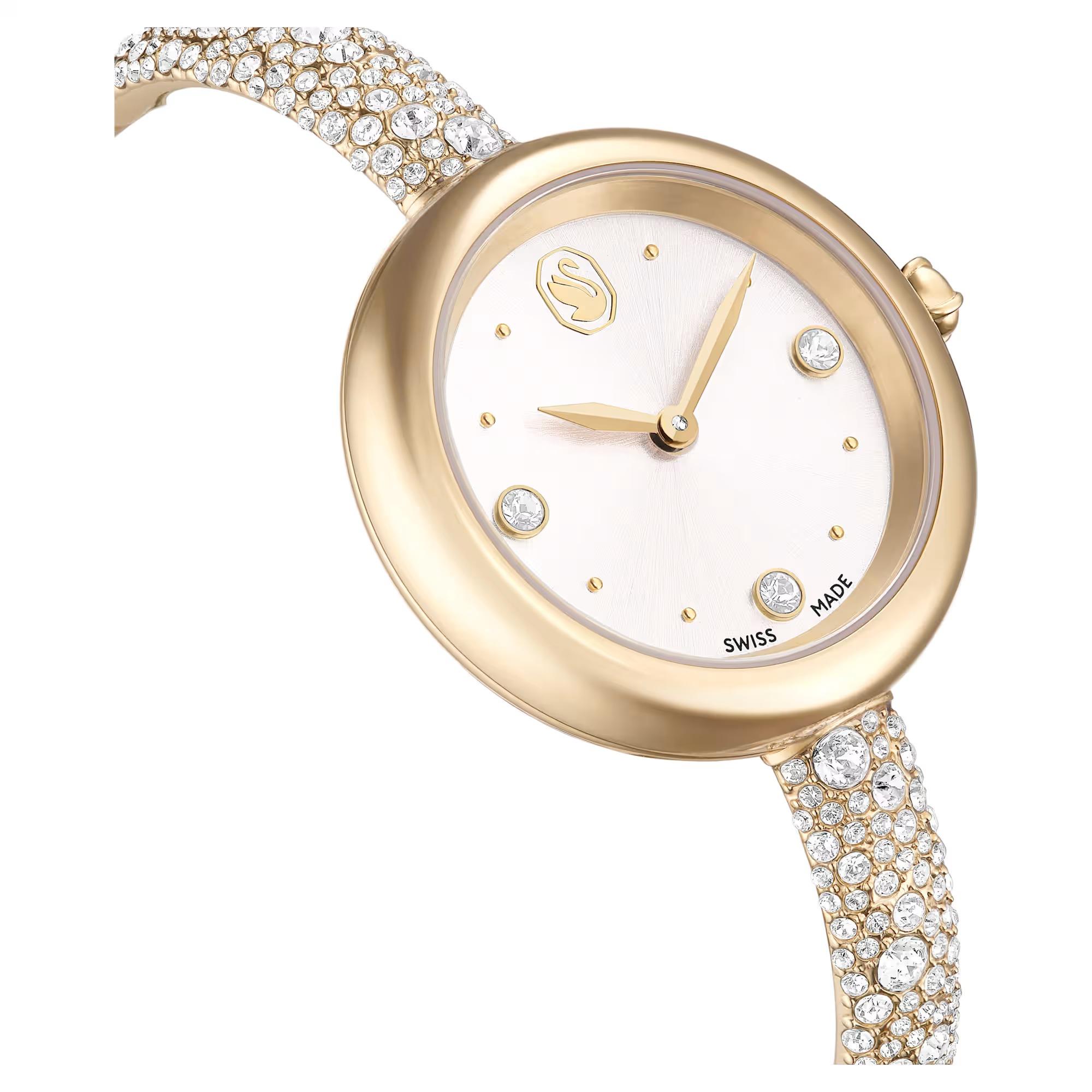 ÜnçerlerSublima bangle Saat İsviçre Üretimi, Metal bileklik, Altın Rengi, Şampanya altın rengi yüzey