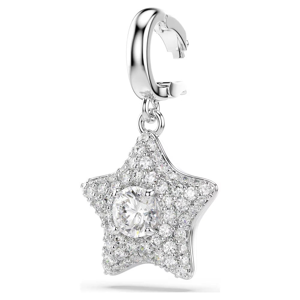 ÜnçerlerSublima Charm Yuvarlak kesim, Yıldız, Beyaz, Rodyum kaplama