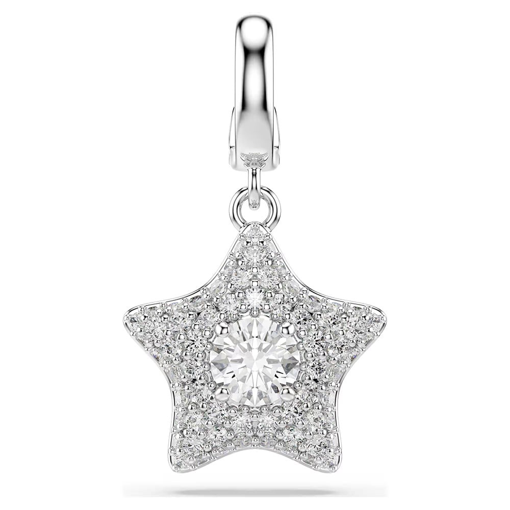 ÜnçerlerSublima Charm Yuvarlak kesim, Yıldız, Beyaz, Rodyum kaplama
