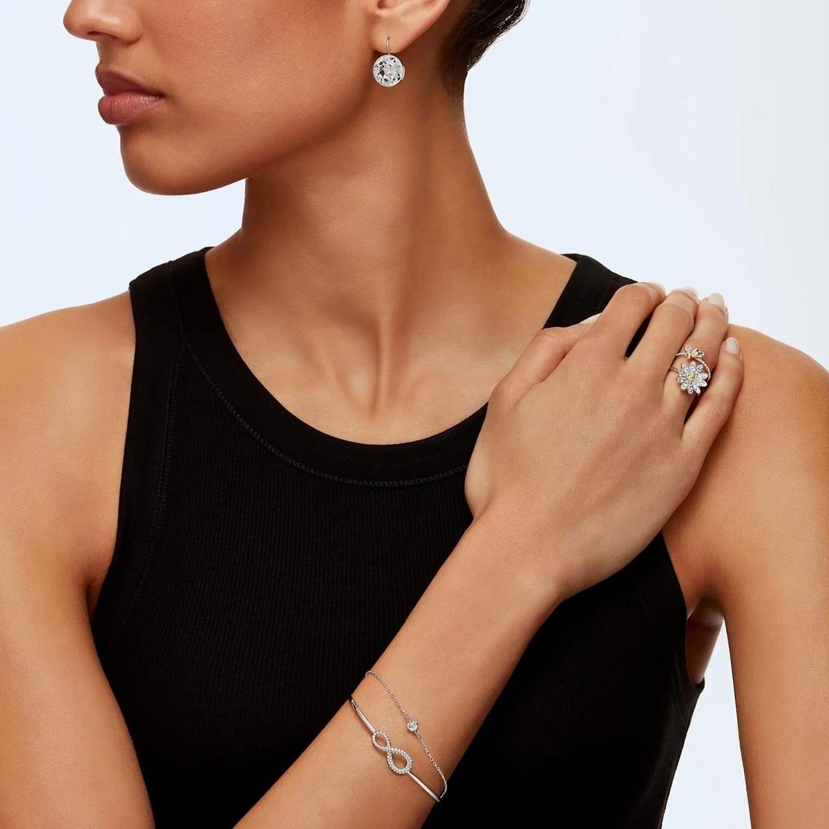 ÜnçerlerSwarovski İnfinity Sonsuzluk Sembollü Beyaz Rodyum Kaplama Bileklik| ÜnçerlerSwarovski İnfinity Sonsuzluk Sembollü Beyaz Rodyum Kaplama Bileklik