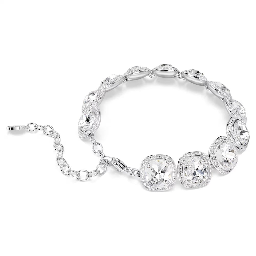 ÜnçerlerUna Angelic Bileklik Yastık kesim, Beyaz, Rodyum kaplama