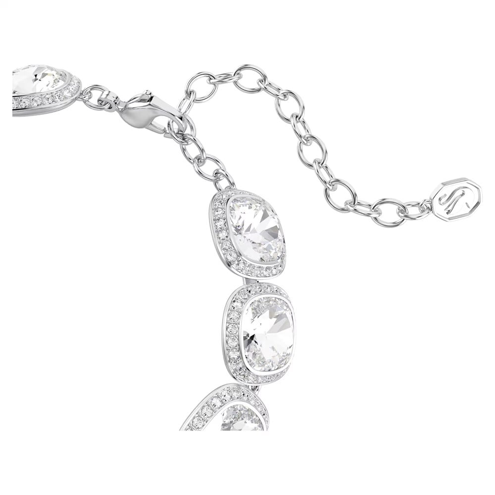 ÜnçerlerUna Angelic Bileklik Yastık kesim, Beyaz, Rodyum kaplama