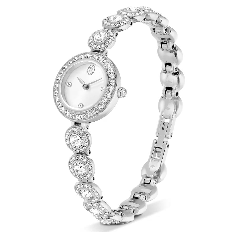 ÜnçerlerUna Angelic Saat Kristal bileklik, Gümüş Rengi, Paslanmaz çelik