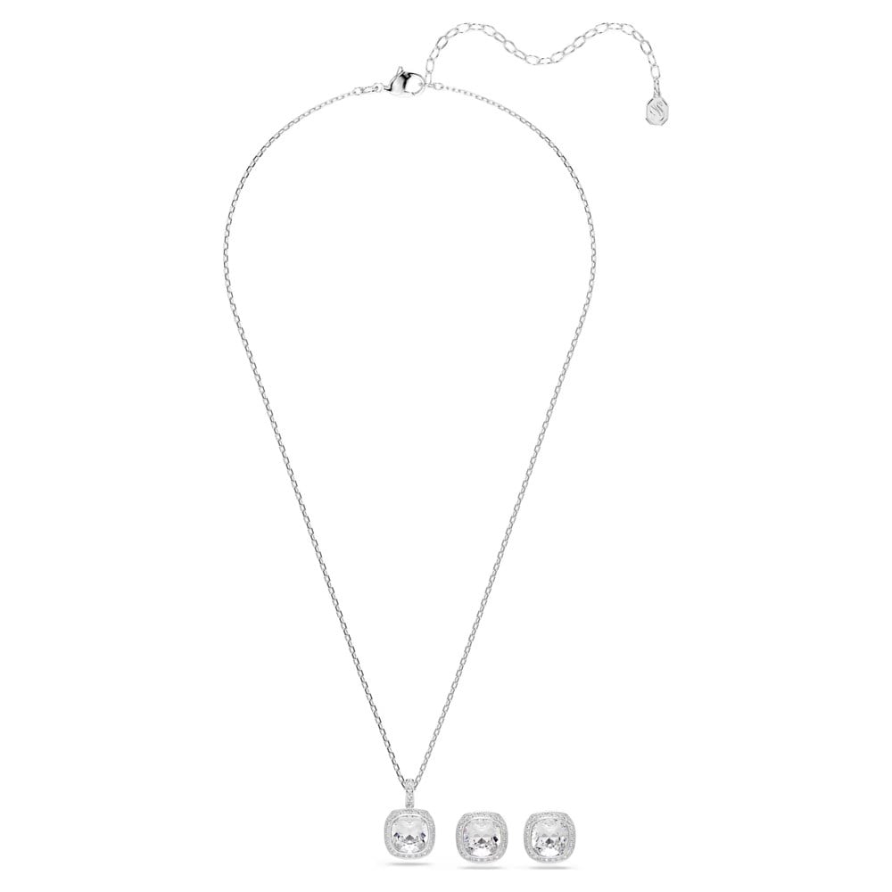 ÜnçerlerUna Angelic Set Yastık kesim, Beyaz, Rodyum kaplama