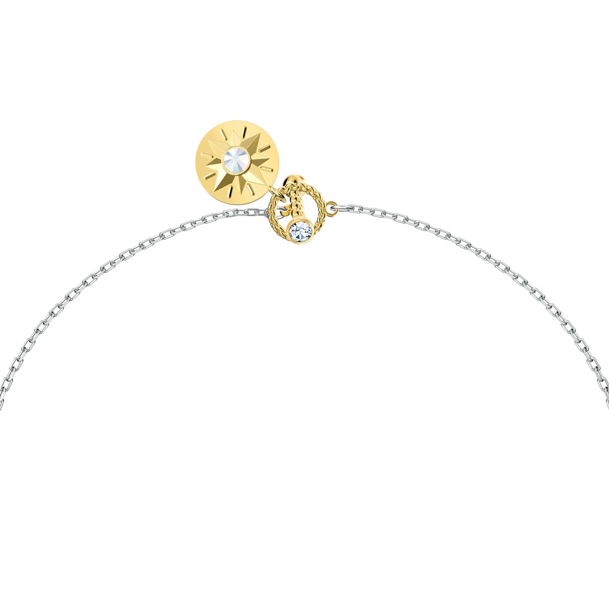 ZODIAC II:KOLYE BALIK, BEYAZ, RODYUM KAPLAMA