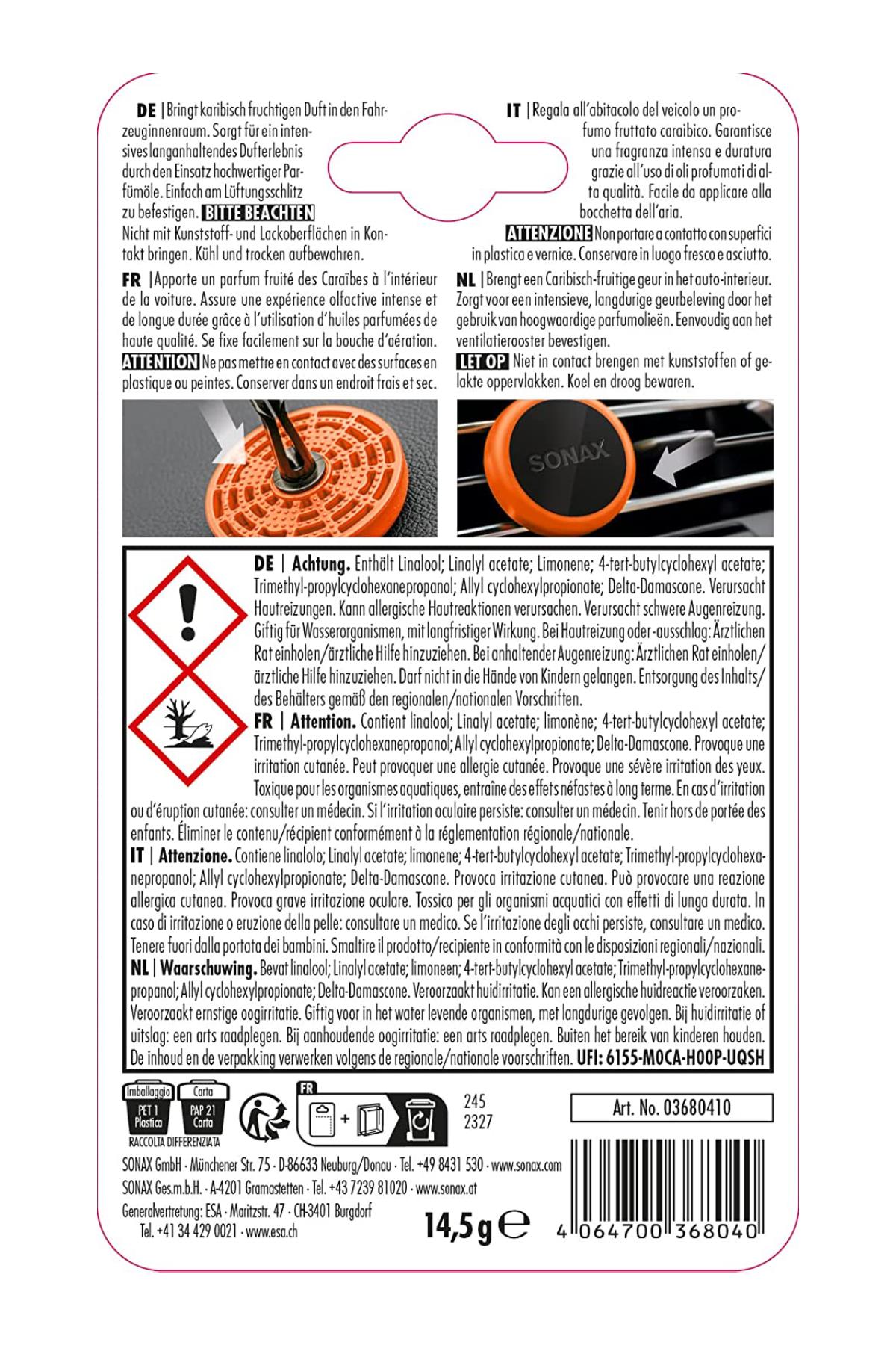 SONAX Air Freshener Havana Love | Sonax 