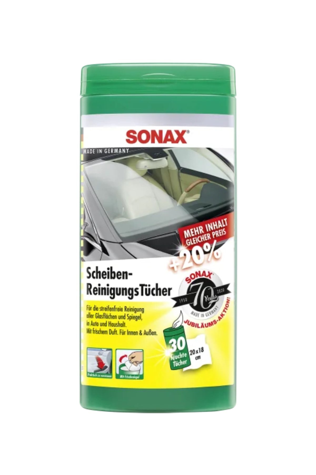 Sonax Cam Temizleme Mendili 25'li