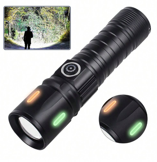 F.B.I F-48 Ultra Parlak LED El Feneri | Type-C Hızlı Şarj ve Zoom Özellikli