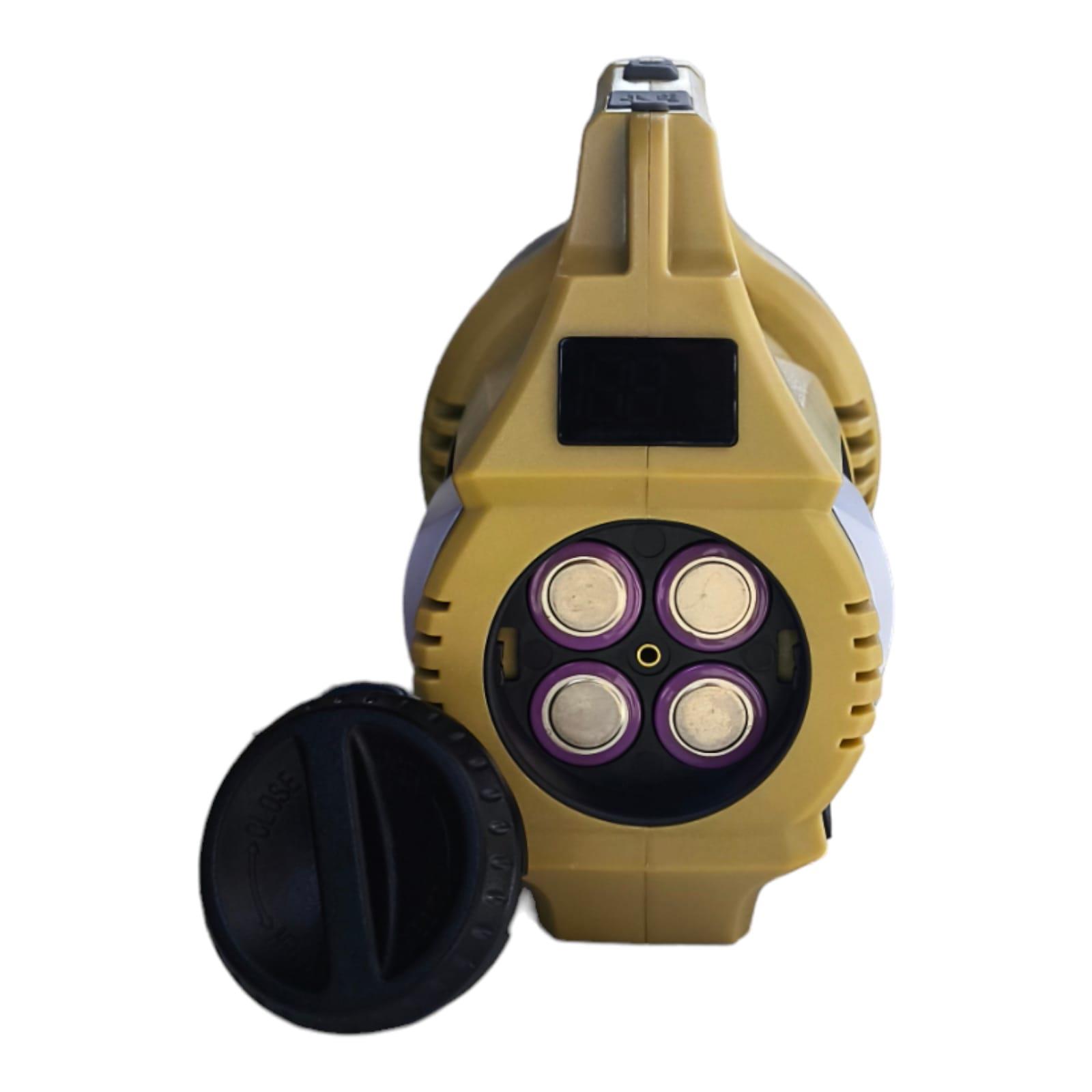 F.B.I T-100 | Çok Fonksiyonlu Işıldaklı El Feneri (4*18650 Pil Dahil)