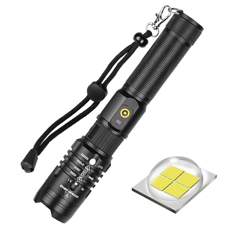 F.B.I F-98A Zoomlu Xhp 50 Led USB Şarj Edilebilir Profesyonel El Feneri