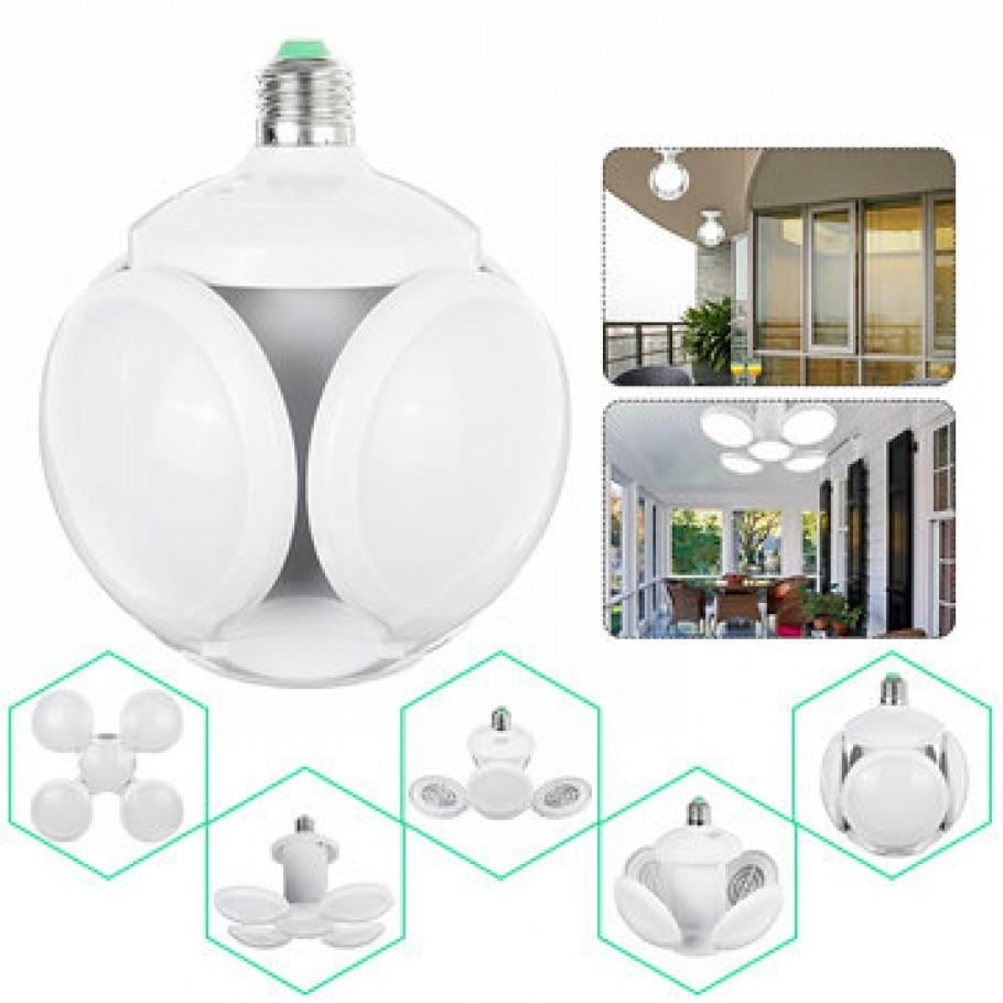 F.B.I F-1997 LED Futbol UFO Ampul E27 28W 360 Derece Katlanır Lamba AC 220V LamBA LED Spot Işık Beyaz Glop Led