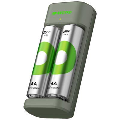 GP E221 USB ŞARJ CİHAZI (Pilsiz Model) 2 Kanallı hem AA hemde AAA şarjlı piller için