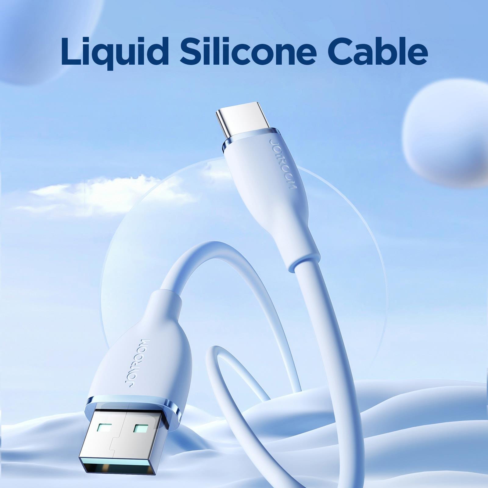 JOYROOM SA29-AC3 3A USB A-TYPE C 1.2M-BLUE