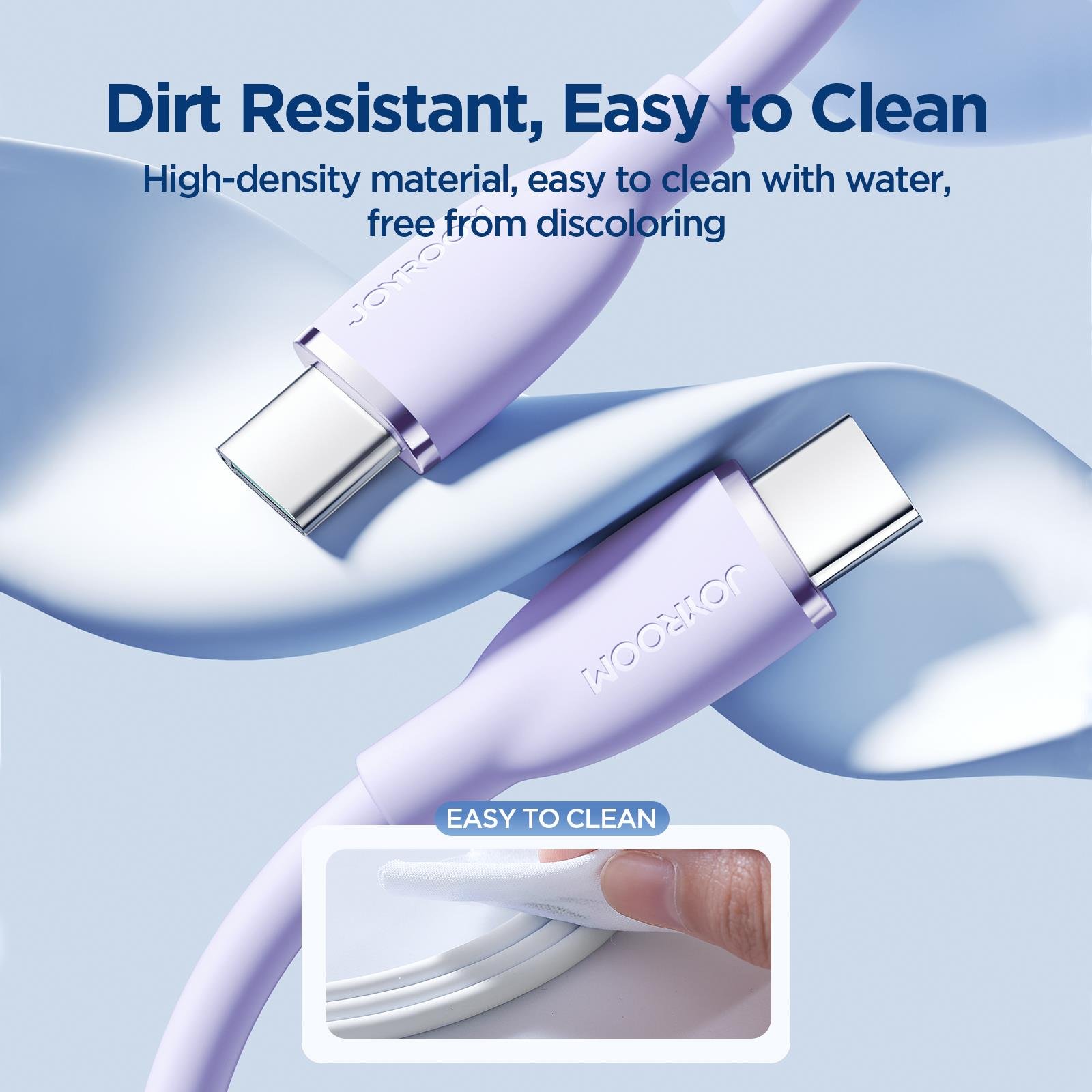 JOYROOM SA29-CC5 100W TYPE C-TYPE C 1.2M-PURPLE