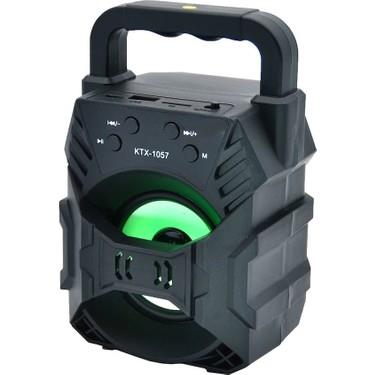 Kts-1057 Işıklı Bluetooth Hoparlör Ses  Yüksek Ses  