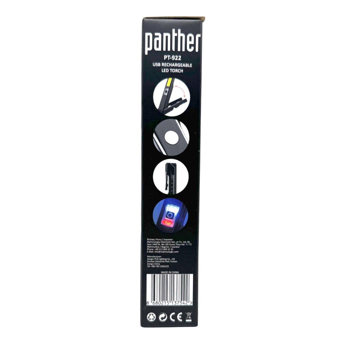 PANTHER PT-922 USB ŞARJLI EL FENERİ