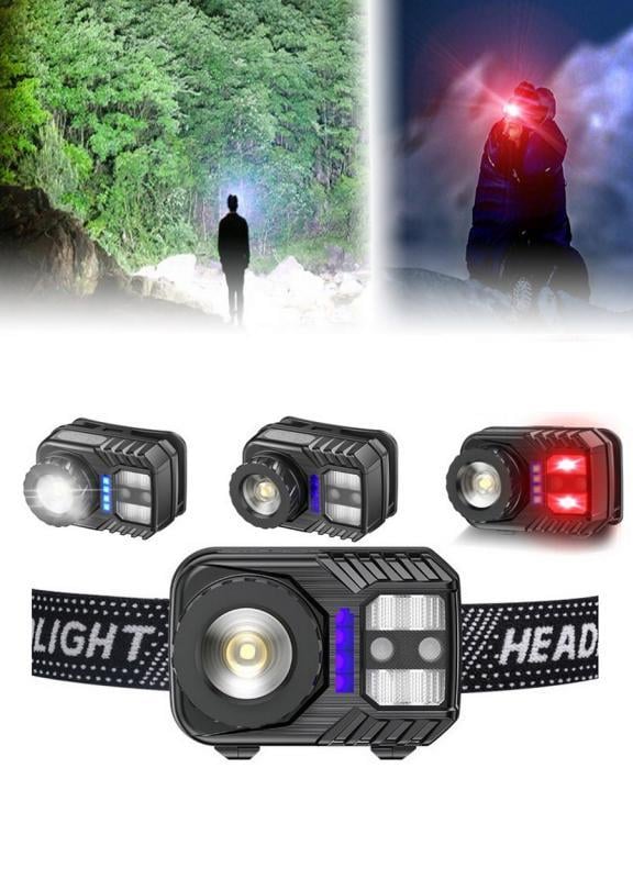 Peakstar PS-571 Sensör XPG COB LED USB Şarj Edilebilir Lityum Pilli Zoomlu Kafa Lambası